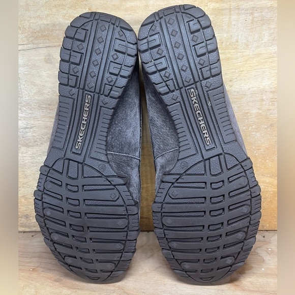Skechers Memory Foam Womens Size 9 Suede Leather Chocolate Loafers Shoes 49324 - Picture 7 of 8